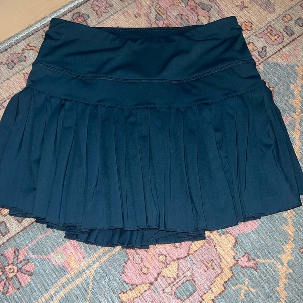 NAVY BLUE GOLD HINGE SKIRT SMALL